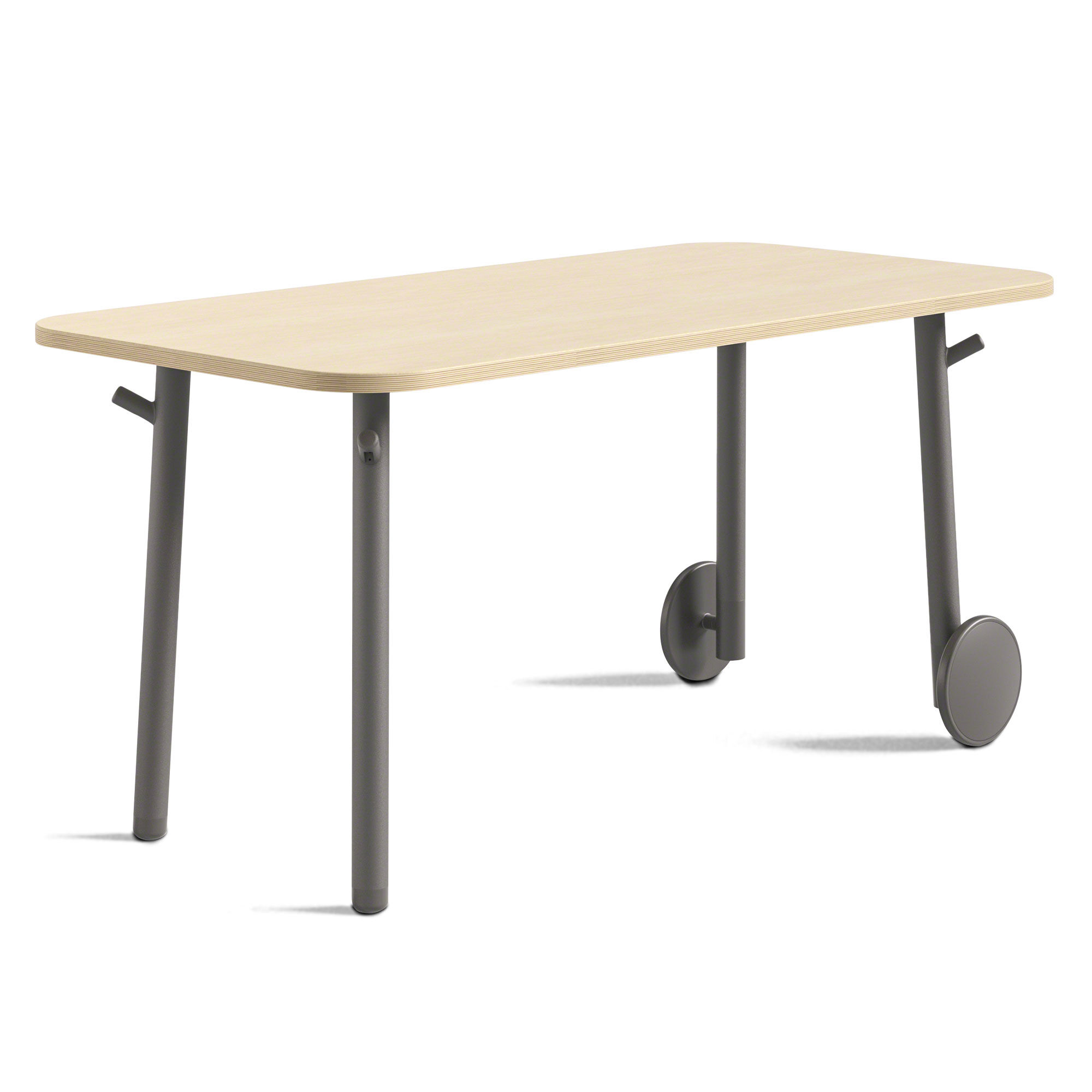 Steelcase Flex Collection Schreibtisch auf Rollen, einfach zu bewegen